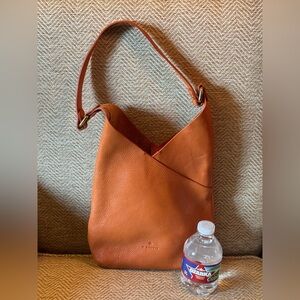 Elegant Leather Bucket Purse